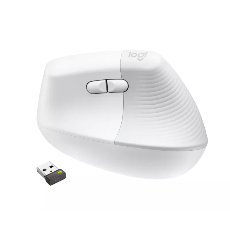 LOGITECH Wireless Mouse Lift for Business para diestros Off-White
