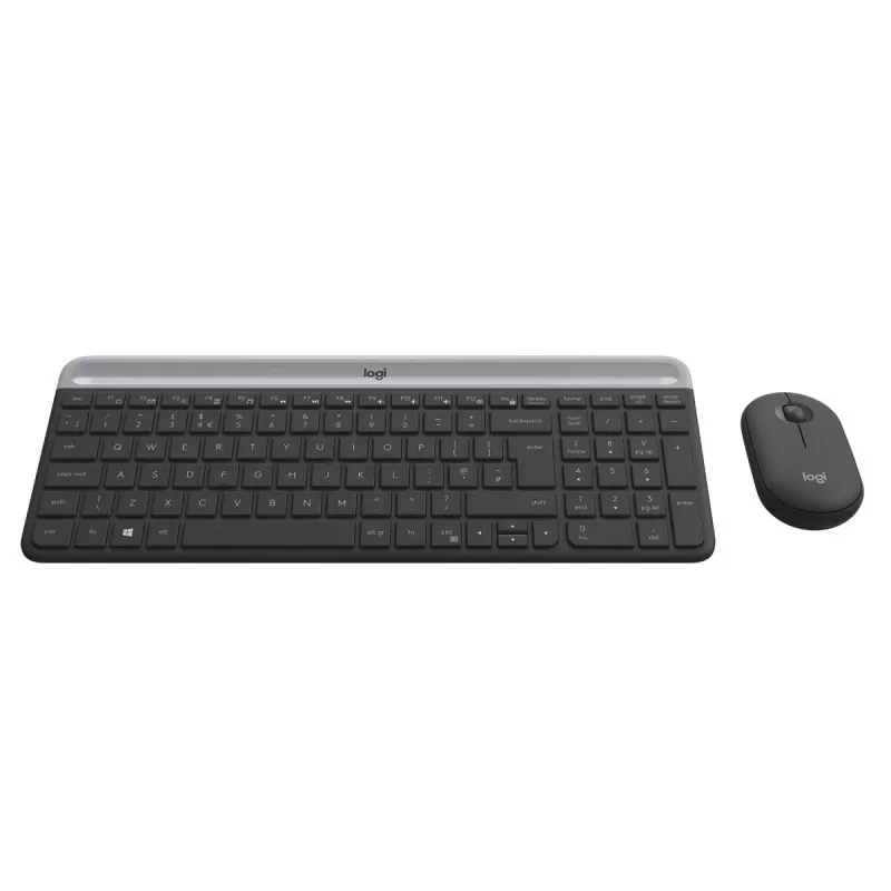 LOGITECH conjunto de teclado y ratón inalámbricos finos MK470 - grafito - AZERTY belga