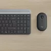 LOGITECH conjunto de teclado y ratón inalámbricos finos MK470 - grafito - AZERTY belga