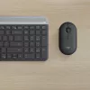 LOGITECH conjunto de teclado y ratón inalámbricos finos MK470 - grafito - AZERTY belga