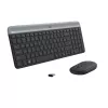 LOGITECH conjunto de teclado y ratón inalámbricos finos MK470 - grafito - AZERTY belga
