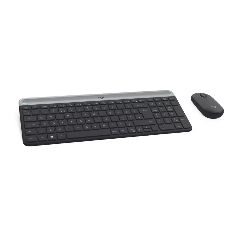LOGITECH conjunto de teclado y ratón inalámbricos finos MK470 - grafito - AZERTY belga