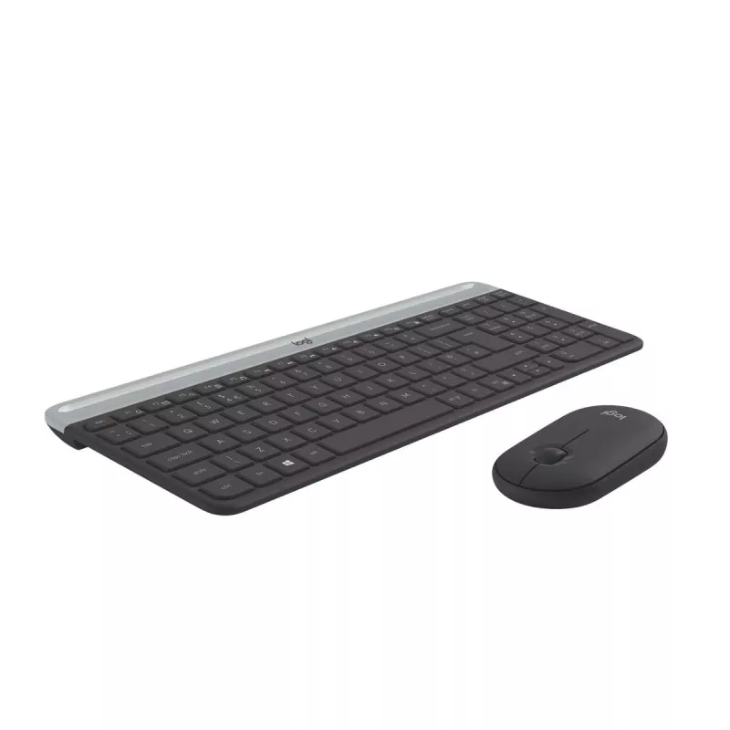 LOGITECH conjunto de teclado y ratón inalámbricos finos MK470 - grafito - AZERTY belga