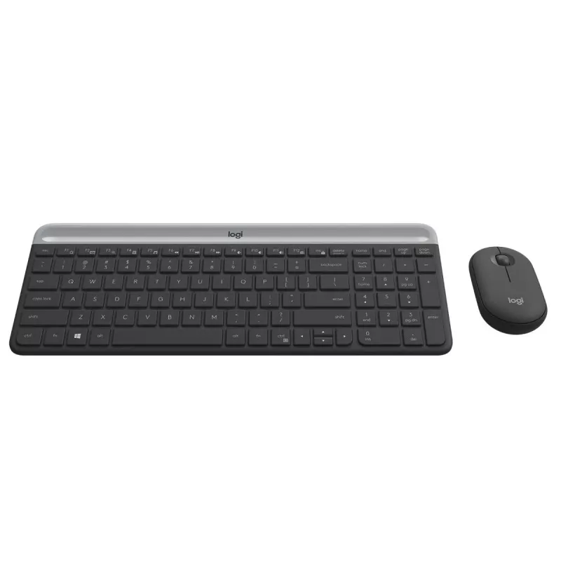 LOGITECH conjunto de teclado y ratón inalámbricos finos MK470 - grafito - AZERTY belga