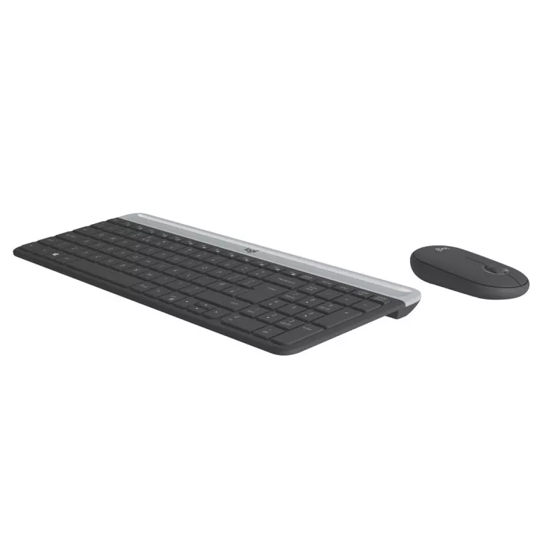 LOGITECH conjunto de teclado y ratón inalámbricos finos MK470 - grafito - AZERTY belga