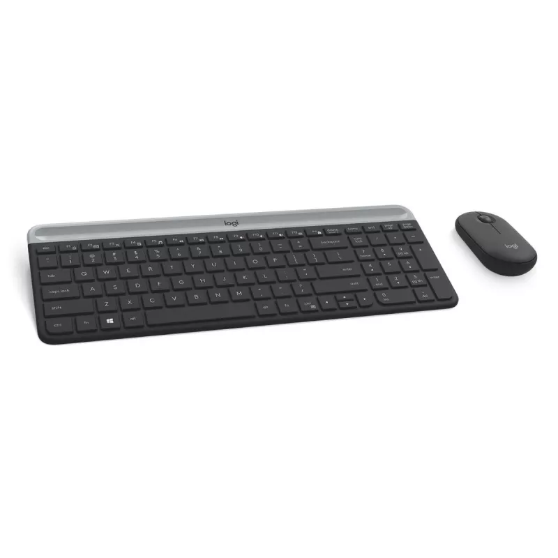 LOGITECH conjunto de teclado y ratón inalámbricos finos MK470 - grafito - AZERTY belga