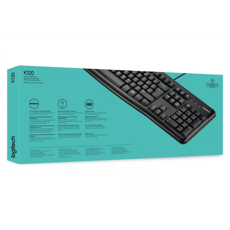 LOGITECH teclado K120 - Azerty belga