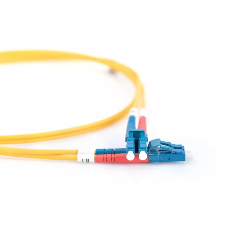 DIGITUS cable de conexión de fibra óptica, LC a LC OS2, monomodo 09/125 µ, dúplex, longitud 10 m