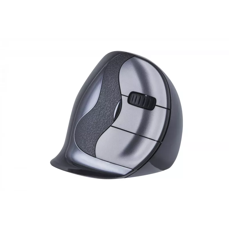 BakkerElkhuizen Evoluent D Medium Wireless, para diestros, diseño vertical, láser, RF Wireless, 3200 DPI, negro