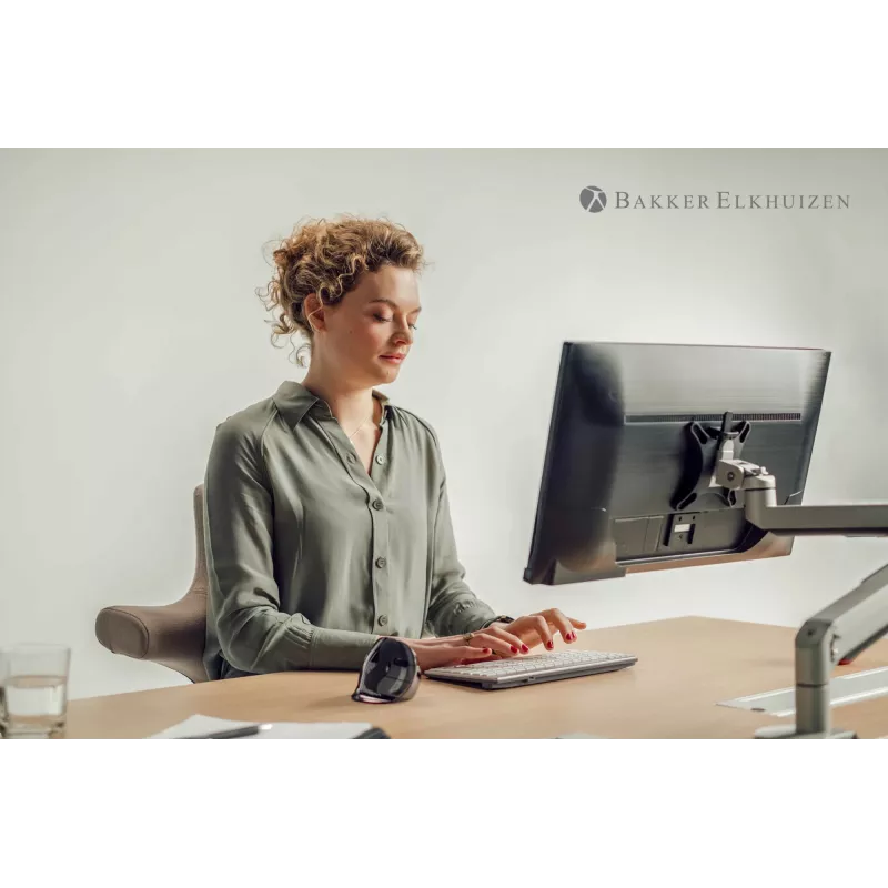 BakkerElkhuizen Evoluent D Medium Wireless, para diestros, diseño vertical, láser, RF Wireless, 3200 DPI, negro