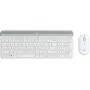 LOGITECH Conjunto inalámbrico slim de teclado y ratón Mk470 - Offwhite - Qwertz Ge