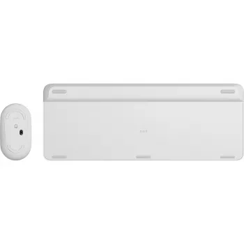 LOGITECH Conjunto inalámbrico slim de teclado y ratón Mk470 - Offwhite - Qwertz Ge