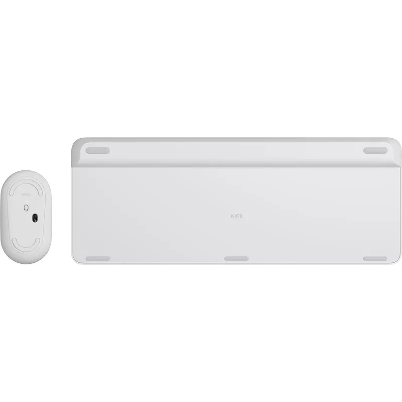 LOGITECH Conjunto inalámbrico slim de teclado y ratón Mk470 - Offwhite - Qwertz Ge