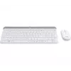LOGITECH Conjunto inalámbrico slim de teclado y ratón Mk470 - Offwhite - Qwertz Ge