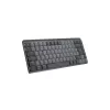 LOGITECH Mx Mechanical Mini Teclado inalámbrico iluminado minimalista - Graphite Tactile Quiet Qwertz suizo