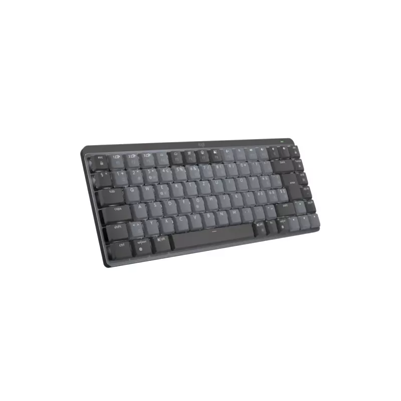 LOGITECH Mx Mechanical Mini Teclado inalámbrico iluminado minimalista - Graphite Tactile Quiet Qwertz suizo