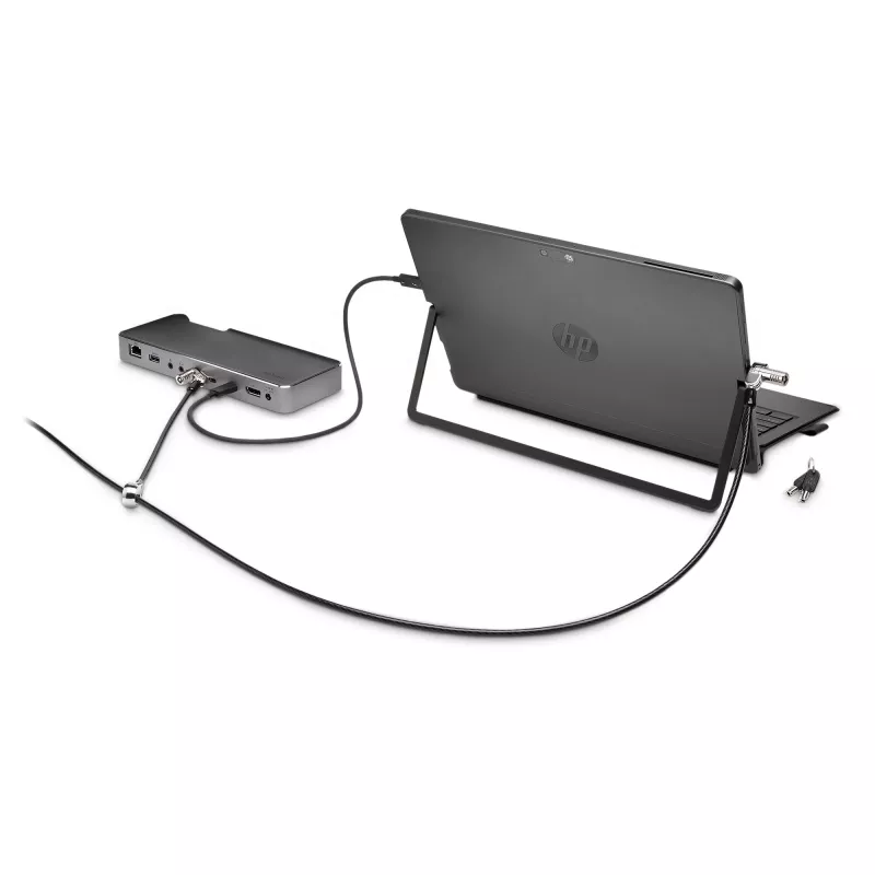 Kensington NanoSaver Candado para portátil con llave de doble cabeza, 1,8 m, Kensington, llave, acero al carbono, negro, acero inoxidable