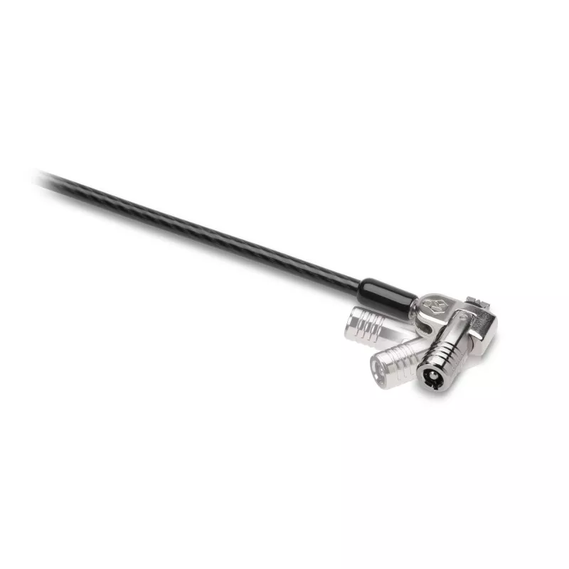 Kensington NanoSaver Candado para portátil con llave de doble cabeza, 1,8 m, Kensington, llave, acero al carbono, negro, acero inoxidable