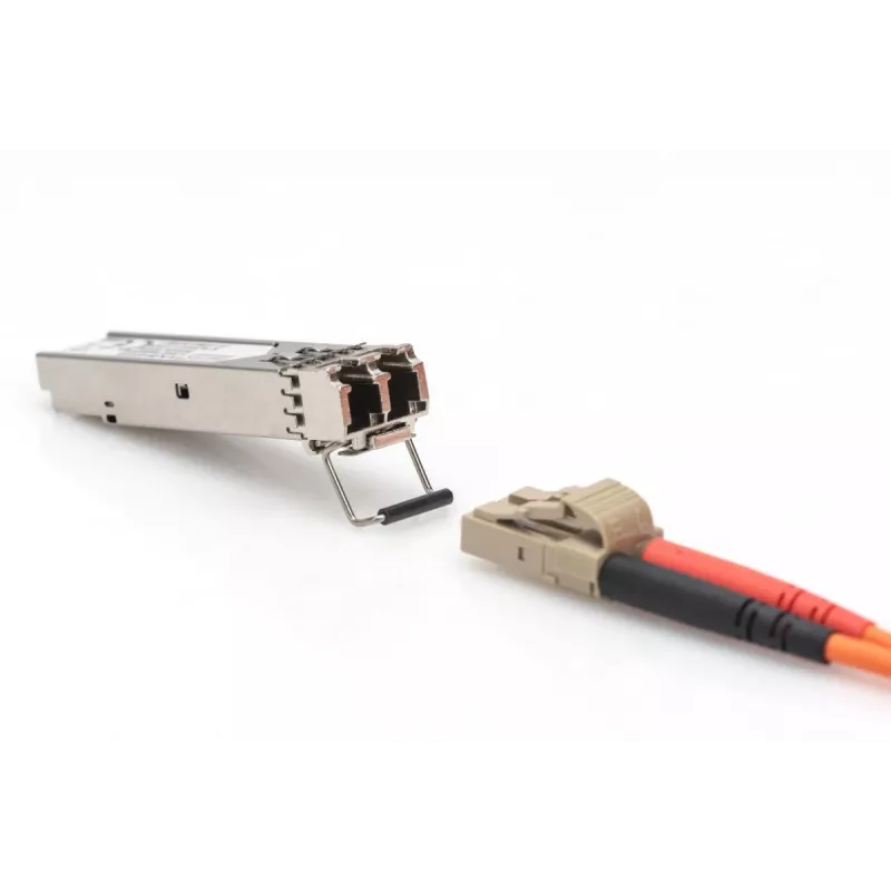 DIGITUS Módulo SFP 1,25 Gbps, hasta 550 m multimodo, conector LC dúplex, versión industrial 1000Base-SX, 850 nm