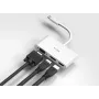 D-Link Adaptador 3 en 1 USB-C a HDMI/VGA/DisplayPort, con cable, USB 3.2 Gen 1 (3.1 Gen 1) Type-C, blanco, CE, FCC, IC, RCM, DC, 0.04 A