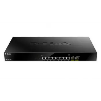 D-Link Switch gestionado smart PoE+ multigigabit de 10 puertos, gestionado, L2, 2.5G Ethernet (100/1000/2500), Power over Ethernet (PoE), montaje en rack, 1U