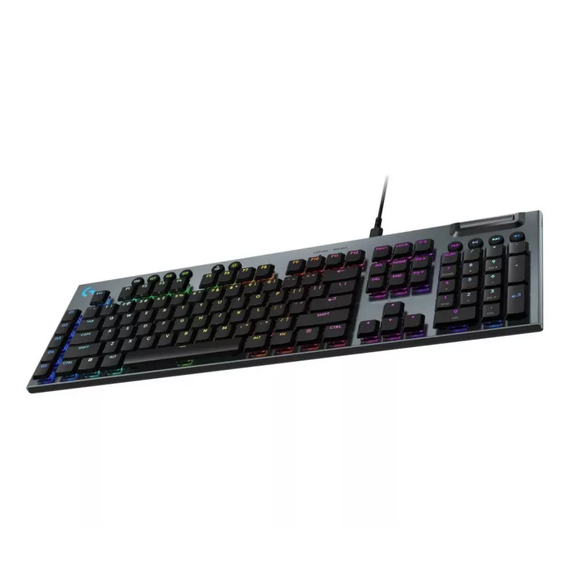 LOGITECH G915 X Teclado gaming con cable USB-A de perfil bajo táctil negro Qwerty US