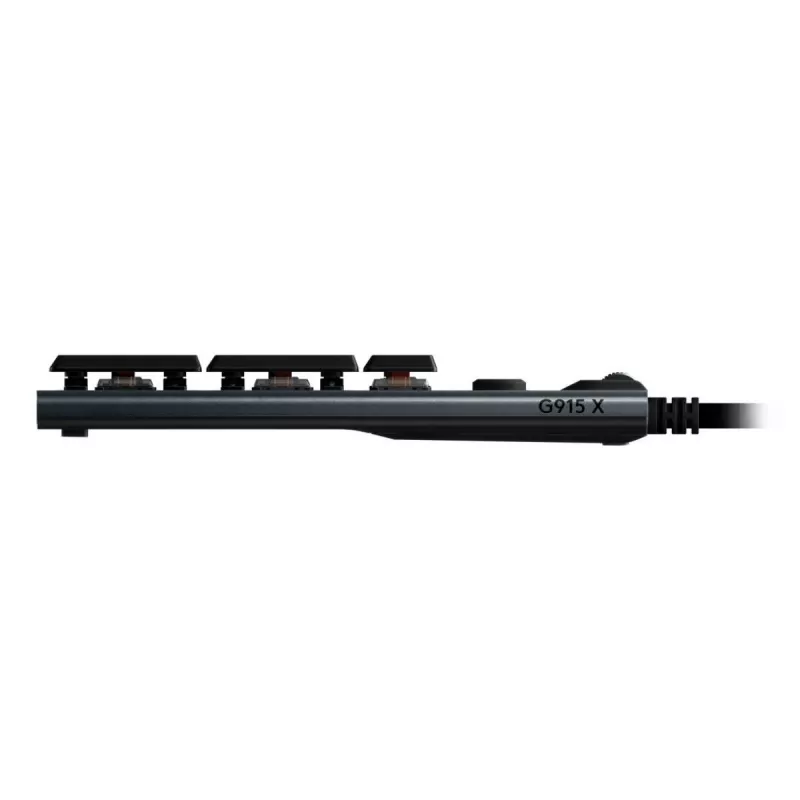 LOGITECH G915 X Teclado gaming con cable USB-A de perfil bajo táctil negro Qwerty US