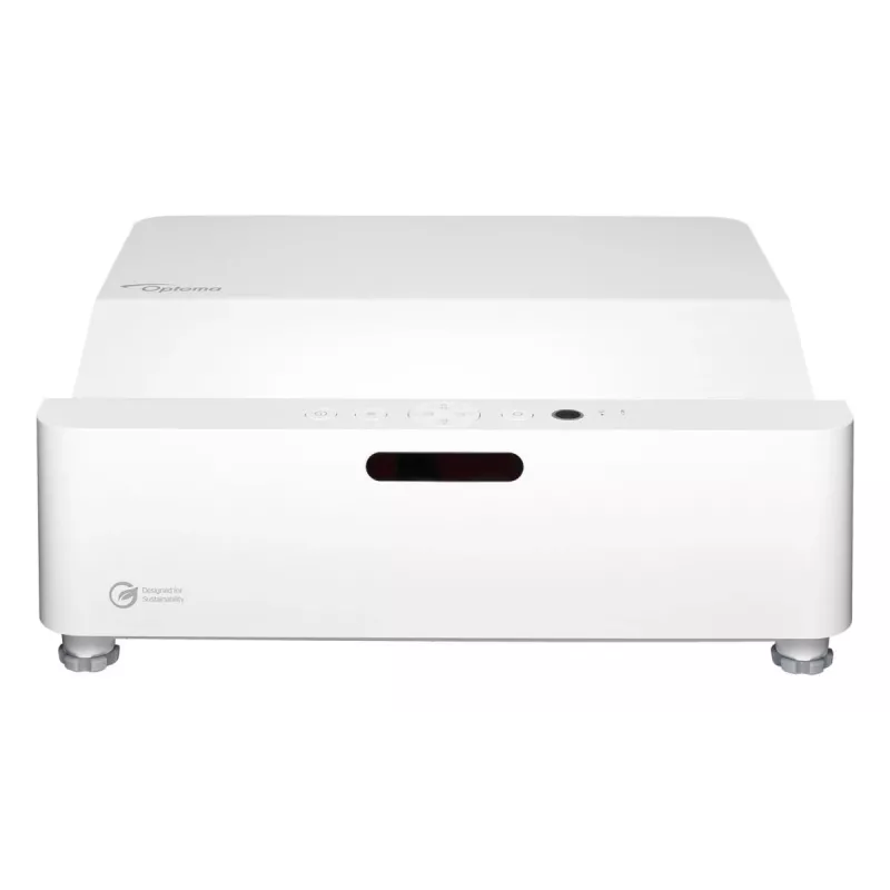 Optoma ZH430UST proyector láser DLP de tiro ultracorto, Full HD 1920x1080, 4000 lm, 3D, blanco