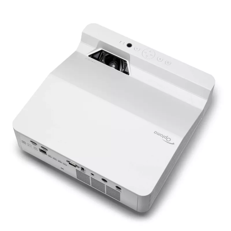 Optoma ZH430UST proyector láser DLP de tiro ultracorto, Full HD 1920x1080, 4000 lm, 3D, blanco