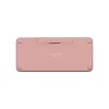 LOGITECH Pebble Keys 2 K380s - Teclado Bluetooth compacto - Tonal Rose - Qwerty Int
