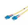 DIGITUS Cable de parcheo de fibra óptica, SC a SC OS2, monomodo 09/125 µm, dúplex, longitud 2 m