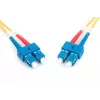 DIGITUS Cable de parcheo de fibra óptica, SC a SC OS2, monomodo 09/125 µm, dúplex, longitud 2 m