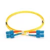 DIGITUS Cable de parcheo de fibra óptica, SC a SC OS2, monomodo 09/125 µm, dúplex, longitud 2 m