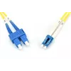 DIGITUS Cable de conexión de fibra óptica, LC a SC OS2, monomodo 09/125 µ, dúplex, longitud 3 m