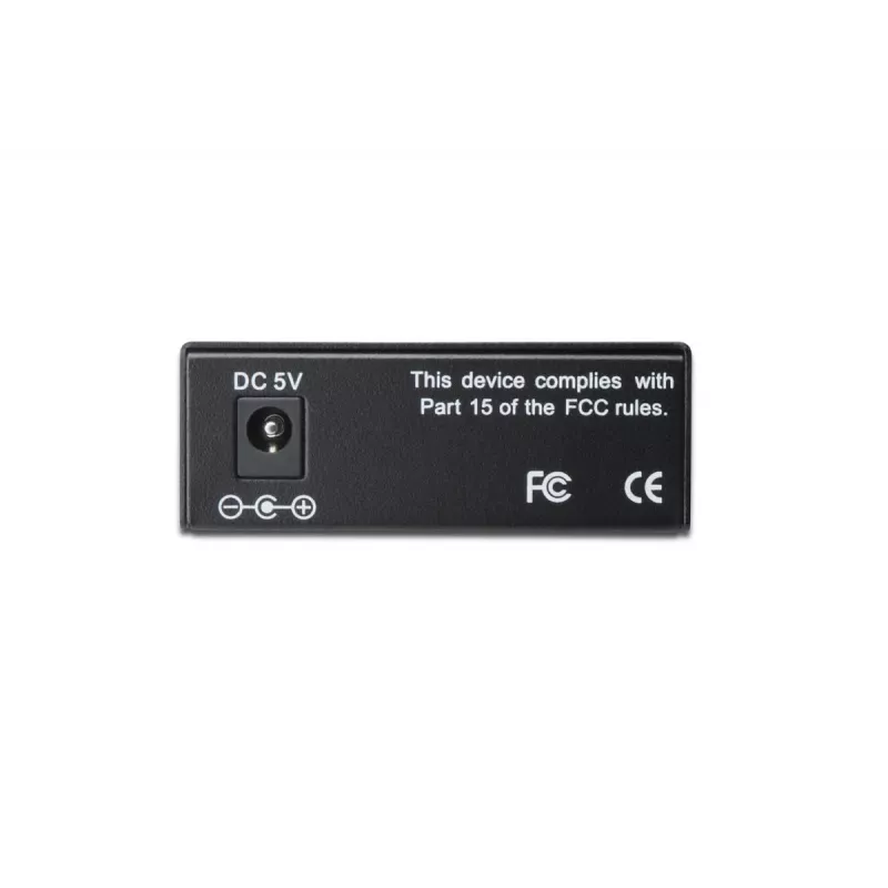 DIGITUS Convertidor de medios, monomodo, BiDi, WDM Gigabit Ethernet, Tx1310nm / Rx1550nm conector SC, hasta 20 km