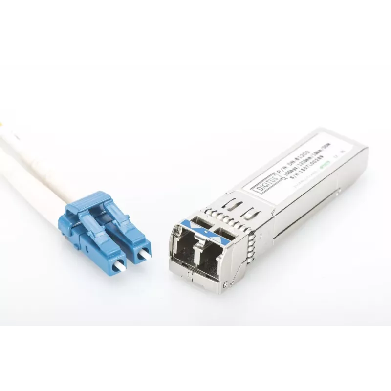 DIGITUS SFP+ 10G MM 850nm 300m con DDM conector LC, disipación < 1 W, láser VCSEL de 850nm