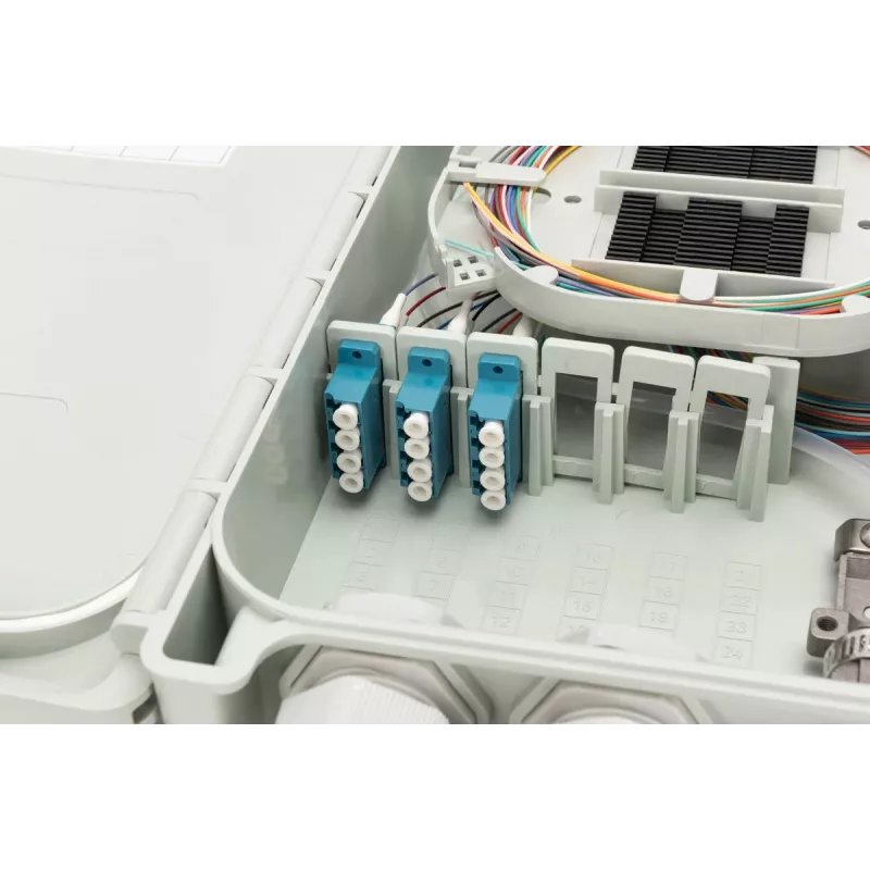 Digitus Caja de distribución FTTH/FTTB preensamblada OS2 12 fibras LC/PC