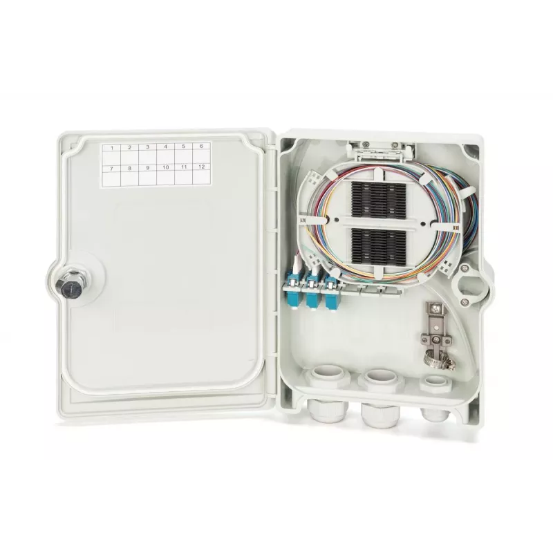 Digitus Caja de distribución FTTH/FTTB preensamblada OS2 12 fibras LC/PC