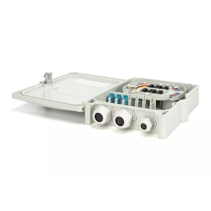 Digitus Caja de distribución FTTH/FTTB preensamblada OS2 12 fibras LC/PC