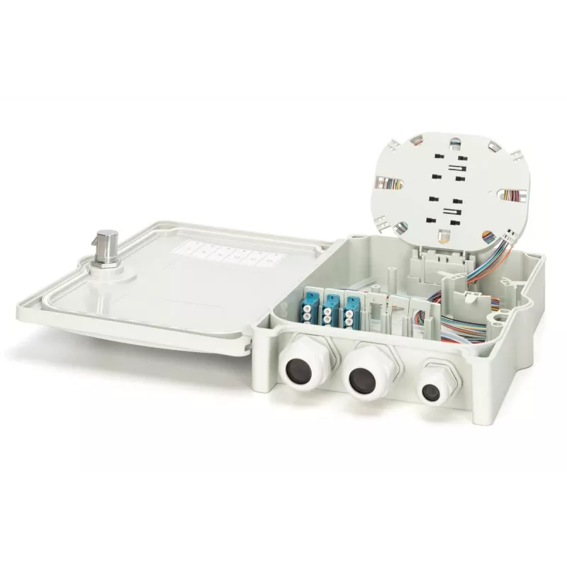 Digitus Caja de distribución FTTH/FTTB preensamblada OS2 12 fibras LC/PC