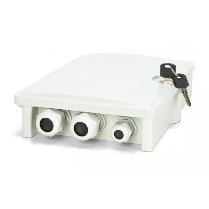 DIGITUS Caja de distribución FTTH - monomodo LC-APC acopladores y pigtails preconfigurados
