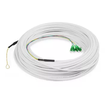 DIGITUS Cable drop FTTH - monomodo 4 fibras LC/APC G.657.A2 50m