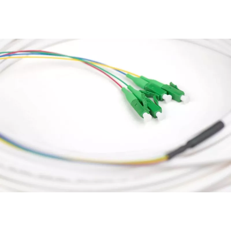 DIGITUS Cable drop FTTH - monomodo 4 fibras LC/APC G.657.A2 50m