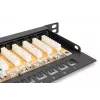 DIGITUS Panel de conexiones CAT6 no apantallado 24 puertos con obturador - negro