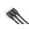 DIGITUS Cable de carga 3 en 1 USB-A – Lightning + Micro-B + Type-C 1 m