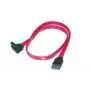 Cable de conexión SATA DIGITUS, tipo L F/F, 50cm 90° en ángulo - recto, SATA II/III rojo
