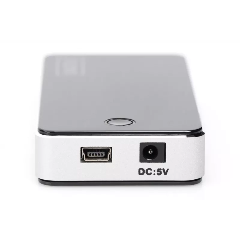 Hub USB 2.0 de 7 puertos DIGITUS Negro (da-70222)