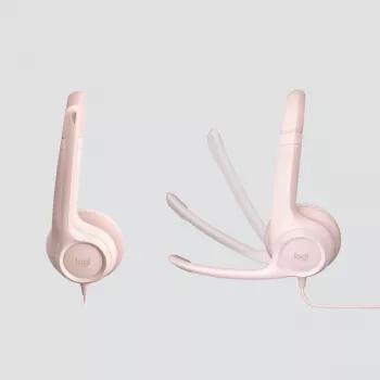 Auriculares LOGITECH - H390 - USB-A - Rosa