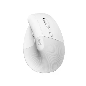LOGITECH Lift para Mac Ratón Ergonómico Vertical - Off-White/Gris Pálido - EMEA