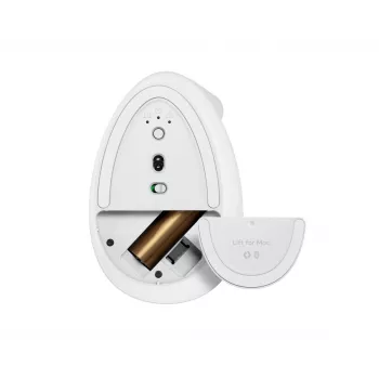 LOGITECH Lift para Mac Ratón Ergonómico Vertical - Off-White/Gris Pálido - EMEA